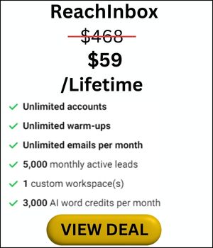 ReachInbox lifetime deal