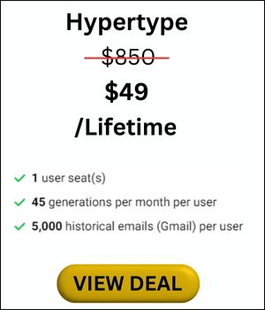 Hypertype pricing