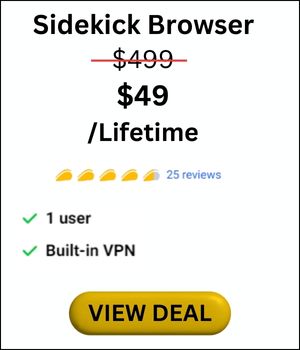 sidekick browser pricing