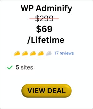wp adminify pricing