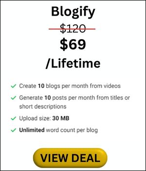 blogify pricing