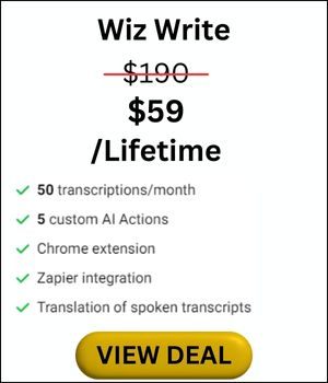 wiz write pricing